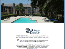 Tablet Screenshot of mccallumapts.com